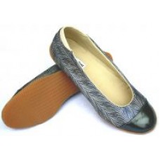 Woman Wave Navy Flat Shoes 